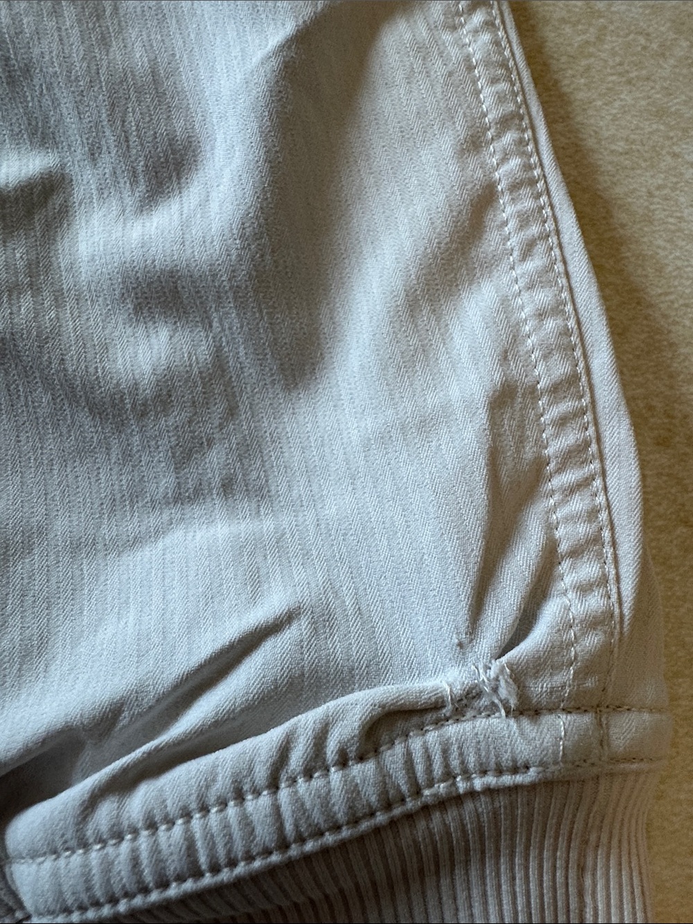 lululemon Studio / Dance Studio Lined Pants Cream Ribbed Cuff - Picture 7 of 10
